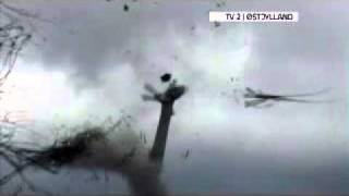 Wind Turbine destruction Slow Motion