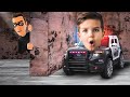 Mark catches a criminal in a police car! Nice story for kids