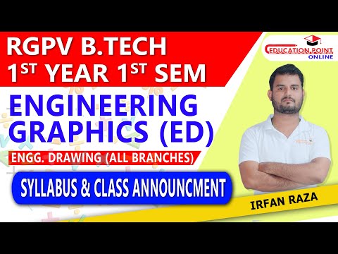 Syllabus | Engineering  Graphics / Engineering Drawing (ED) RGPV B.Tech  1st Year 1 Sem Syllabus