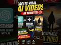 Create Viral AI Videos with ChatGPT + Gemini 🔥 #viral #explore