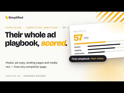 Competitive Analytics demo video preview