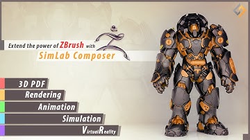 SimLab Composer GoZ integration with ZBrush