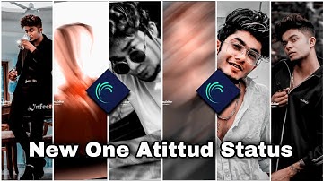 New One Attitude Status Video Editing In Alightmotion Video Editing Hindi Full Screen Status Video