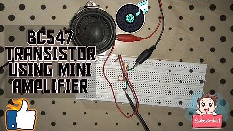 BC547 Transistor Using mini Amplifier 🔊