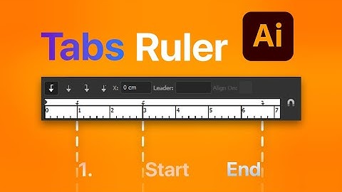 Adobe Illustrator CC - Tabs Ruler (Part 01) | Tutorial