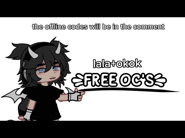 FREE OCS! ☁️🍃 {Offline and Online Codes} (gacha club) 