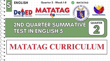 2ND QUARTER SUMMATIVE TEST IN ENGLISH 5 WITH ANSWER KEY MATATAG CURRICULUM