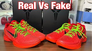 Nike Kobe Protro VI reverse Grinch Real Vs Fake Review