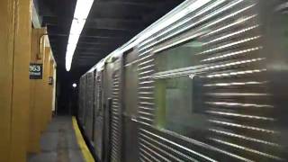 MTA R32 (C) Train Entering 163 Street