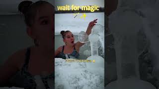 shocking the ice queen magic 🥶👀 #shorts