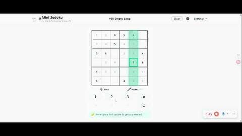LinkedIn Mini Sudoku Answer Today #99 Empty Loop #sudoku