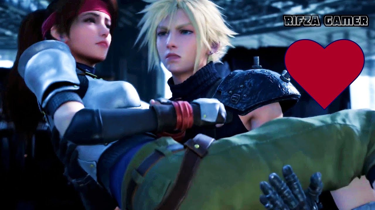 Final Fantasy 7 Remake Best Girl Jessie And Cloud Romance All Cutscenes Youtube 