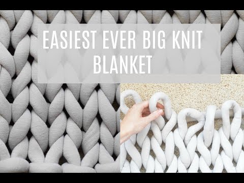 How To Arm Knit A Chunky Blanket – Mama In A Stitch