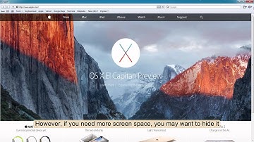 How to hide bookmarks in Safari