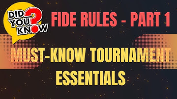 Common Mistakes In Chess Tournaments - Touch Move Rule