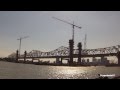 ORBP: First bridge girder being set on downtown bridge