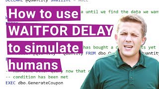 Using Waitfor Delay And Time In Sql Server - Youtube