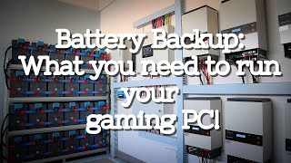 Running your gaming PC or Console for over 4 hours! What you need... UPS or Inverter Battery Backup