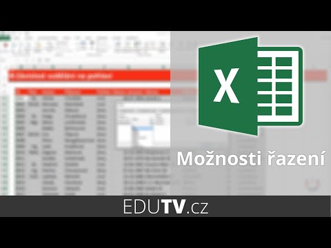 Řazení dat v Excelu | EduTV