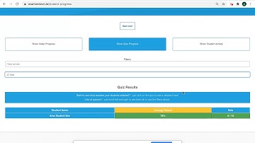 Track Student Progress