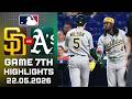 San Diego Padres Vs Oakland Athletics Game 7th Highlights May 22, 2026 MLB Season 2026