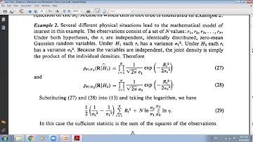 DR Ashraf Fahmy Detection and estimation lectures 4 and 5