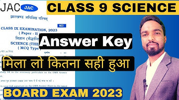 class 9 science answer key | jac board exam today | 9th board exam answer key