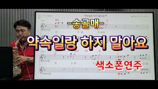 *약속일랑하지말아요*(송골매)#송형섭색소폰경음악연주 #신청곡입니다