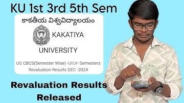 KU Revaluation Results Released|| 1st 3rd 5th Sem Revaluation||Link is in description