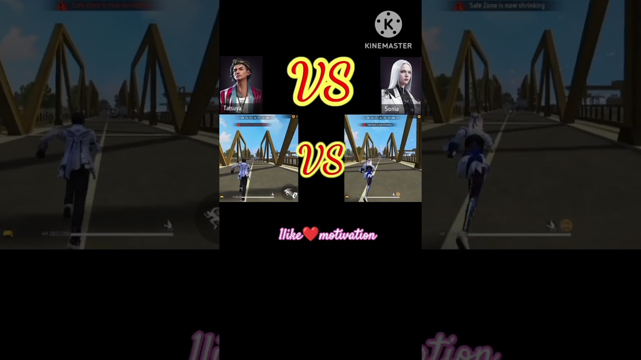 TATSUYA VS SONIA CHARACTER✨ 💫||CHARACTER ABILITY TEST FREEFIRE CHARACTER VERSUS 