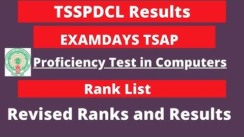 TSSPDCL JACO Results 2022 | Merit List | Proficiency Test in Computers Results