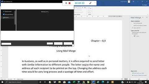 Class9#Digital documentation#Printing a document, Mail Merge of Digital documentation