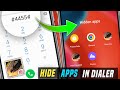 How to hide apps in dialer  gamesapps   dialer me app hide kaise kare  hide apps in dialer 