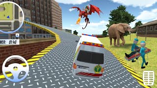 Stickman Rooftop Stunts & Roof Jumping On Impossible Tracks With Ambulance Simulator #2 screenshot 5
