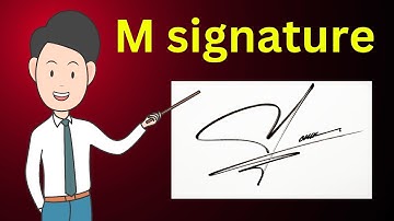 M signature style | M name signature style | Signature style of my name M