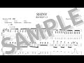 夜の本気ダンス - SHINY (TAB譜サンプル)