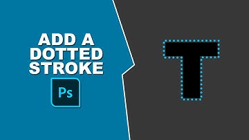 How to add a dotted stroke in Photoshop