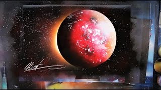 Blood Moon Eclipse - SPRAY PAINT ART by Skech