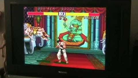 Dingoo A320 on a LCD TV