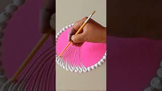 small flower rangoli design|festival rangoli shorts|youtube short video