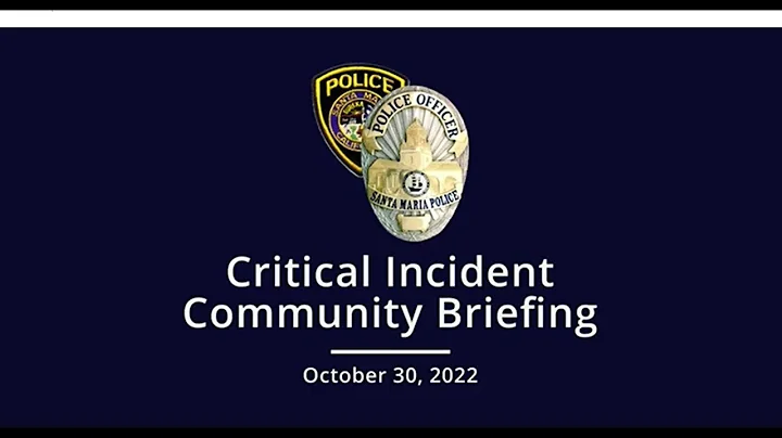 Critical Incident Community Briefing, Officer Invo...