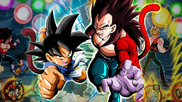 *NEW* BATTLE MOTION!! 100% LR GT GOKU & SSJ4 VEGETA!! (DBZ: Dokkan Battle)