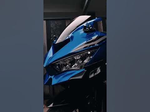 story wa ZX25R colour blue||motor impian zx25r biru 4-cylinder - YouTube