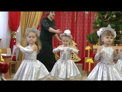 Танец Льдинки холодинки на новогоднем утреннике 2018 в младшей группе Муз рук Максюта Г В