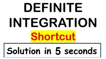 DEFINITE INTEGRATION Shortcut - Trick To Calculate Integral in 5 Seconds