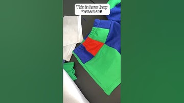 Sewing color block summer shorts for my boys out of sweatshirts. #sewing #design