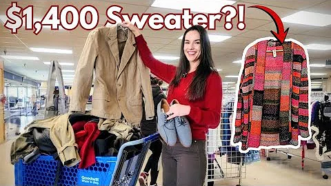Tried Thrifting Luxury Christmas Gifts… and Found a $1,400 Sweater?!