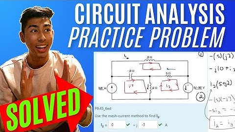 Networks Analysis | Ch.9 Sinusoidal Steady-State Analysis | P9.45_6ed : Use the mesh-current meth...