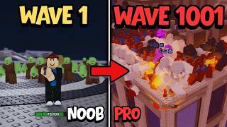 Survive Zombie Arena Noob to Pro Episode - 1000 Wave INSANE ENDING screenshot 5