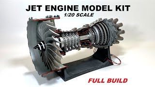 BUILDING JET ENGINE  MODEL KIT FULL BUILD  1/20 Scale